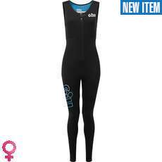 Gill Womens Dynamic Front Zip Longjane Wetsuit  - Black/Seascape