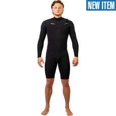 Gul Echo NatuR 3/2mm FL Chestzip Longarm Shorty Wetsuit  - Black