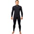 Gul Flexor Yulex 4/3mm Blindstitch Backzip Fullsuit Wetsuit - Black FX1217