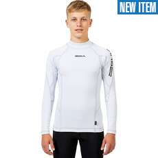 Gul Junior Long Sleeve Rashguard  - White