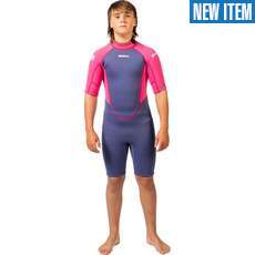 Gul Junior Response NatuR 3/2mm Shorty Wetsuit  - Blue/Pink