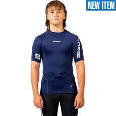 Gul Junior Short Sleeve Rashguard  - Blue