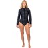 Gul Womens Luna7 Yulex 2mm Springsuit Wetsuit 2026 - Black/ScatterPalm LA4304