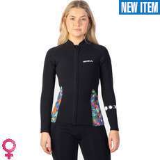 Gul Womens Luna7 2mm Neoprene Jacket - Black/Jungle Gul Womens Luna7 2mm Neoprene Jacket - Black/Jungle