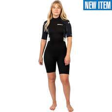 Gul Womens Response NatuR 3/2mm Shorty Wetsuit  - Black/ScatterPalm