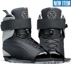 Hyperlite Session Open Toe Wakeboard Bindings - Grey Hyperlite Session Open Toe Wakeboard Bindings - Grey