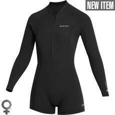 Mystic Womens Lunar 2/2mm Front-Zip Springsuit - Black 260070
