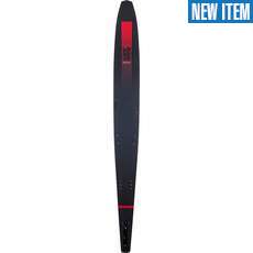 Radar Senate Lithium Waterski  - Carbon / Matte Black / Punk Rock Red