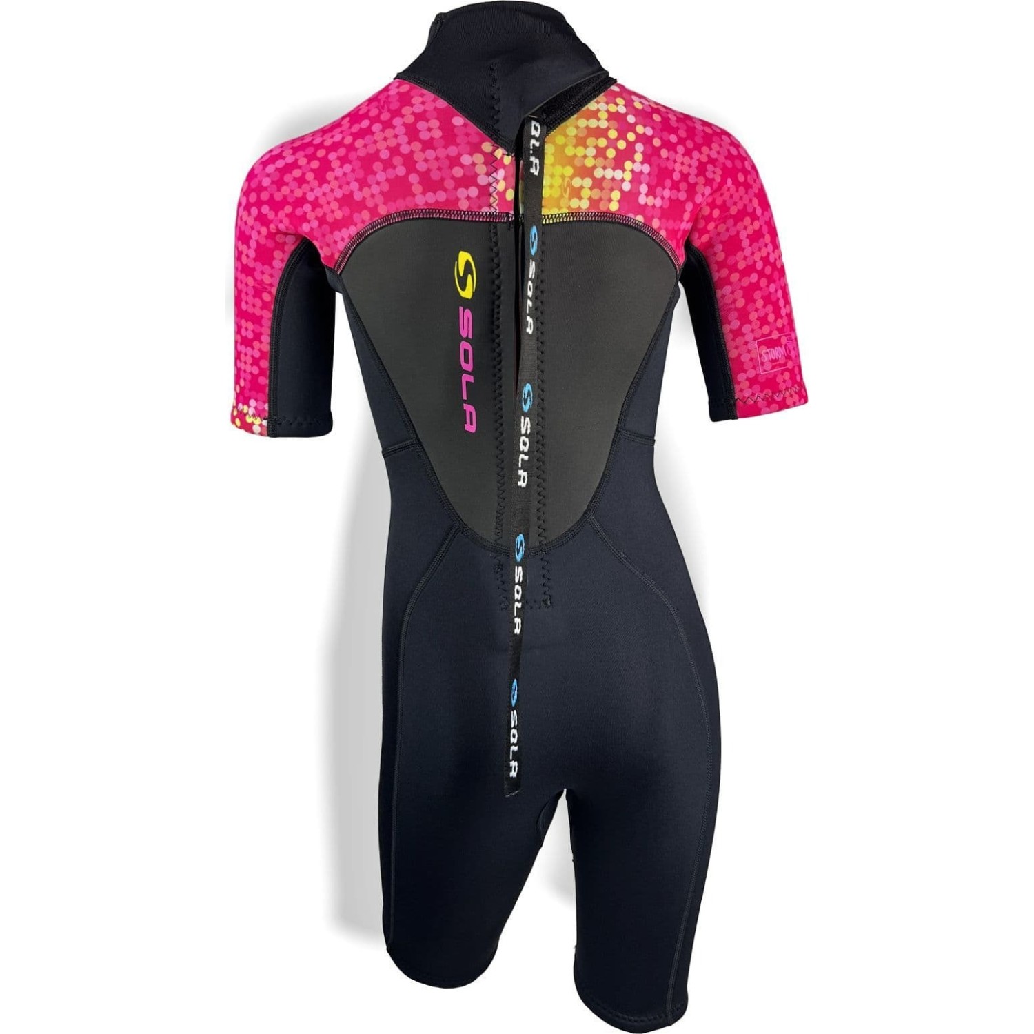 Sola Junior Storm 3/2mm Shorty Wetsuit - Disco Fish A1723