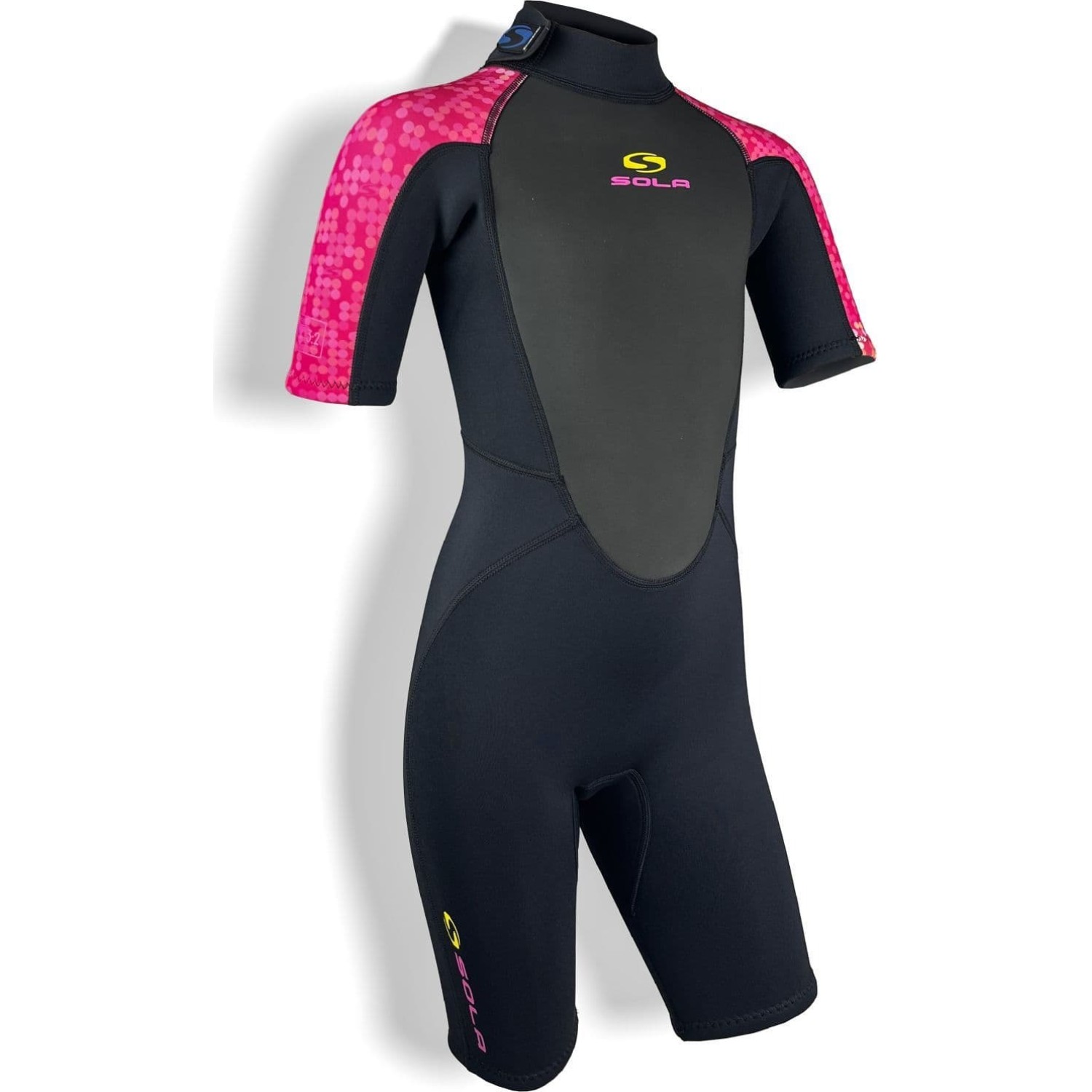 Sola Junior Storm 3/2mm Shorty Wetsuit - Disco Fish A1723