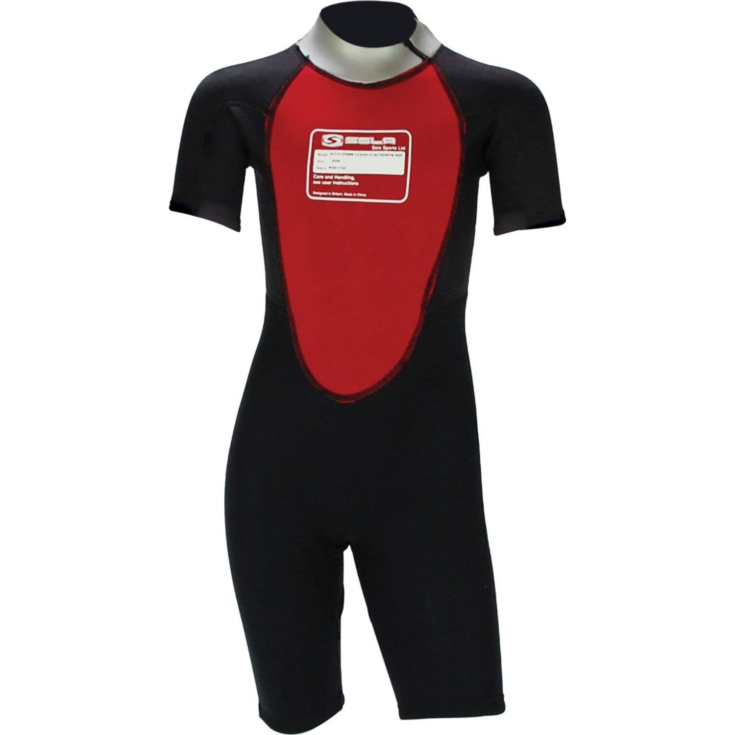 Sola Junior Storm 3/2mm Shorty Wetsuit - Blue Steel A1723