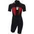 Sola Junior Storm 3/2mm Shorty Wetsuit - Lime Navy A1723