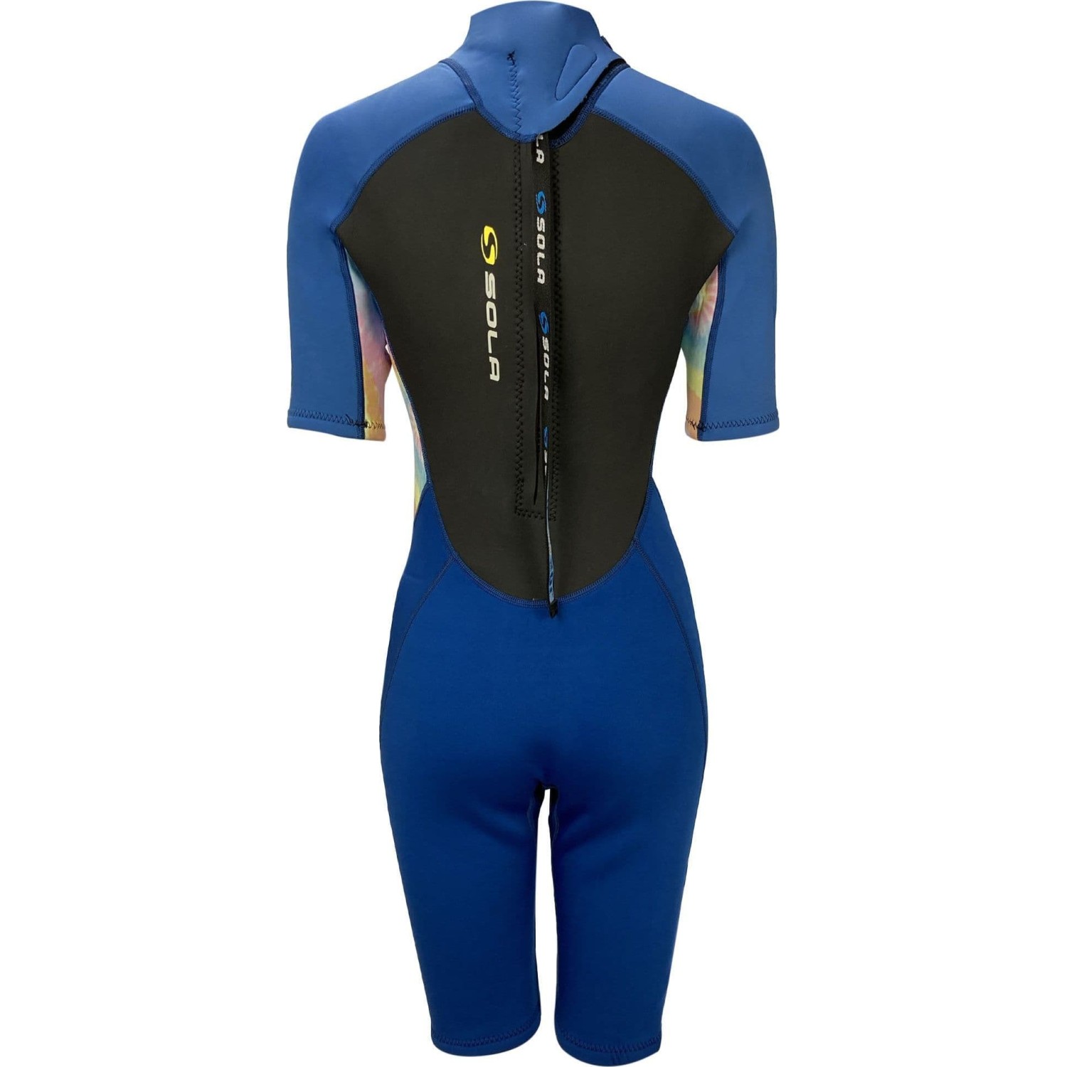 Sola Womens Ignite 3/2mm Shorty Wetsuit 2026 - Blue Tie Dye