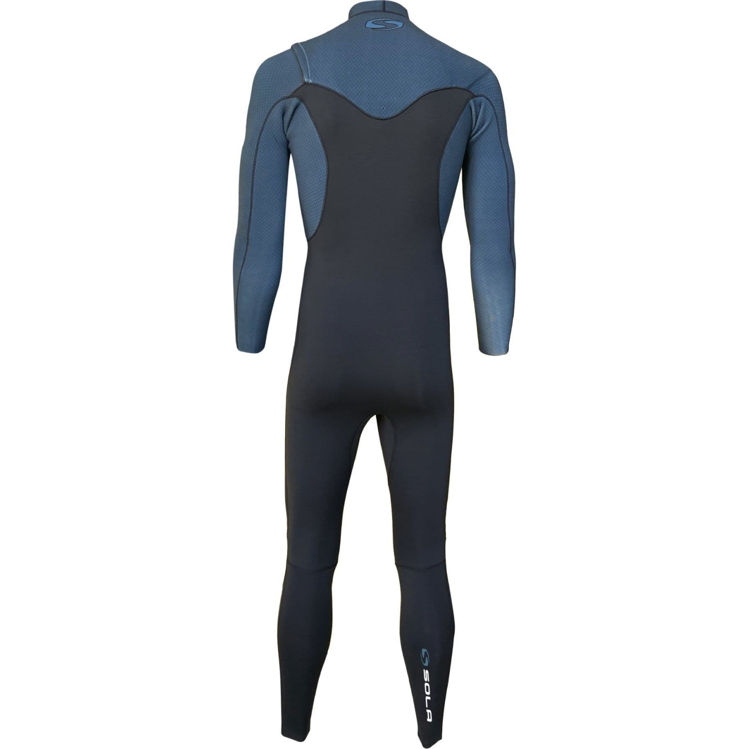 Sola H2O 3/2mm Chest-Zip GBS Fullsuit Wetsuit - Cross Blue A1630
