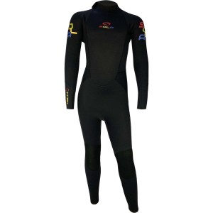 Sola Kids Fire 5/4mm Back Zip Wetsuit - Black A1508