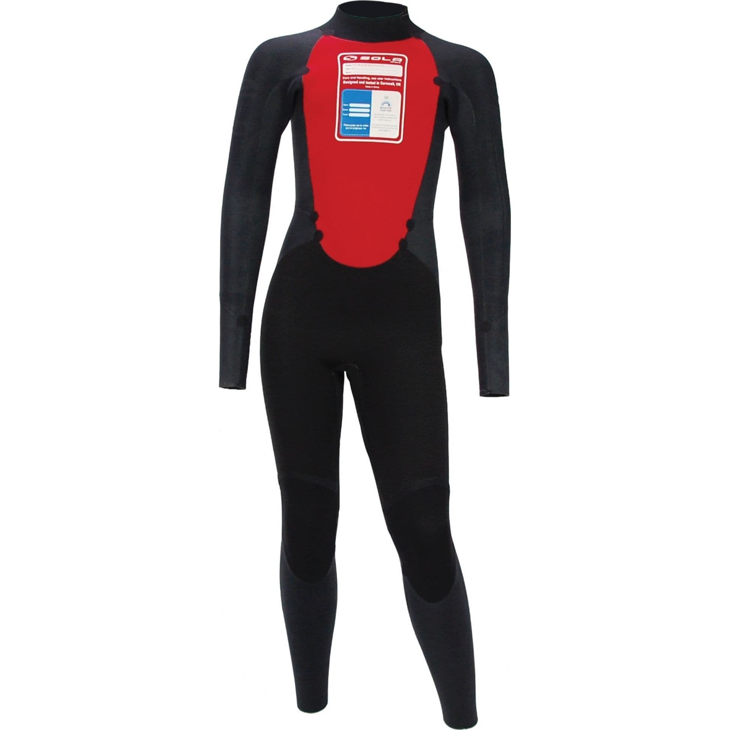 Sola Kids Fire 5/4mm Back Zip Wetsuit - Asphalt/Pink A1508
