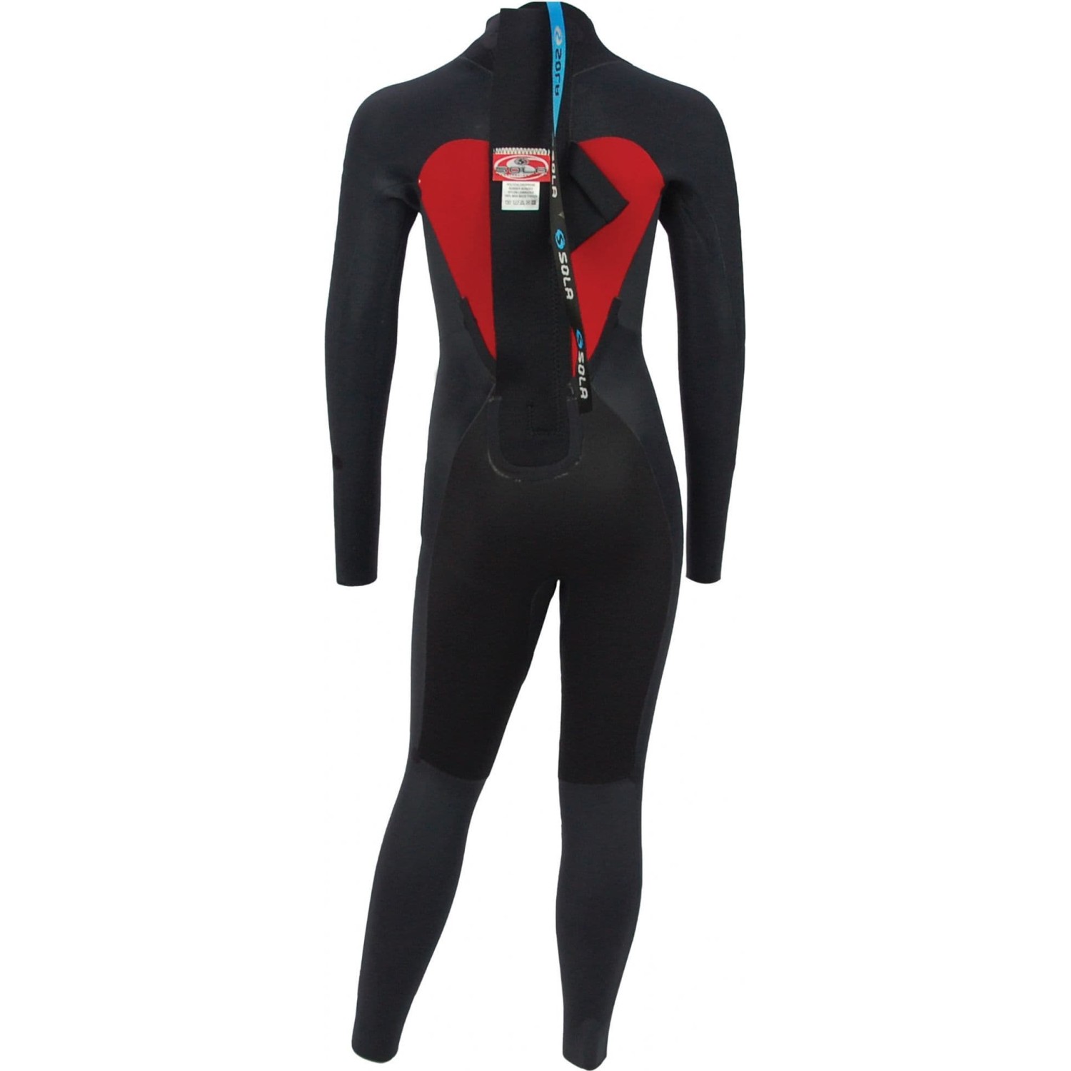Sola Kids Fire 5/4mm Back Zip Wetsuit - Asphalt/Lime A1508