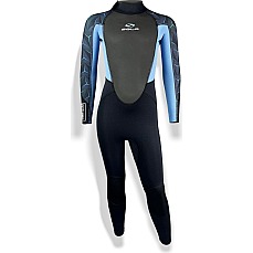 Sola Junior Storm 3/2mm Fullsuit Wetsuit - Blue Steel Sola Junior Storm 3/2mm Fullsuit Wetsuit - Blue Steel