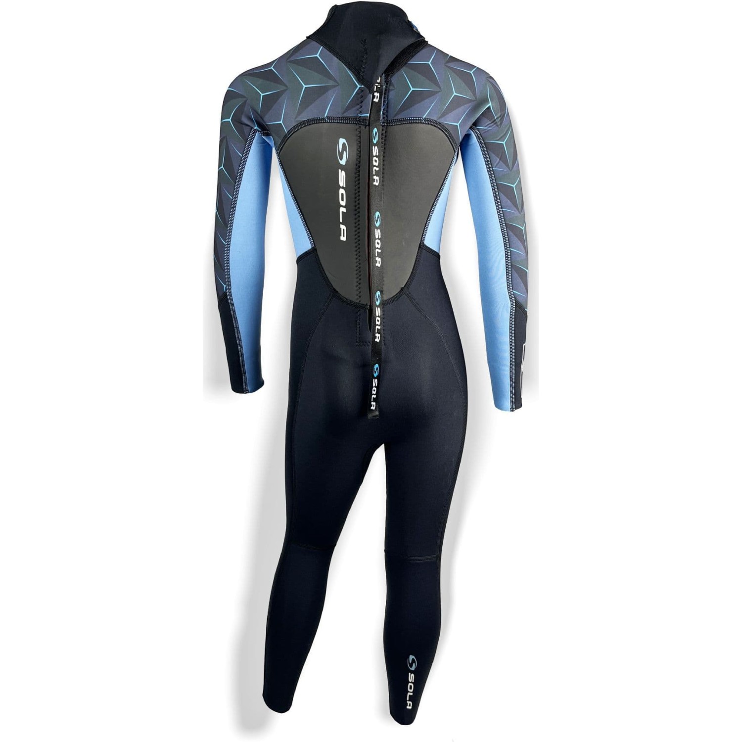 Sola Junior Storm 3/2mm Fullsuit Wetsuit - Blue Steel