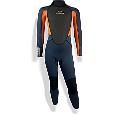 Sola Junior Storm 3/2mm Fullsuit Wetsuit - Petrol Blaze Sola Junior Storm 3/2mm Fullsuit Wetsuit - Petrol Blaze