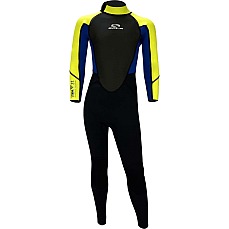 Sola Junior Storm 3/2mm Fullsuit Wetsuit - Lime/Navy Sola Junior Storm 3/2mm Fullsuit Wetsuit - Lime/Navy