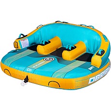 OBrien Barca 3 Person Towable Boat Tube  - Teal/Orange