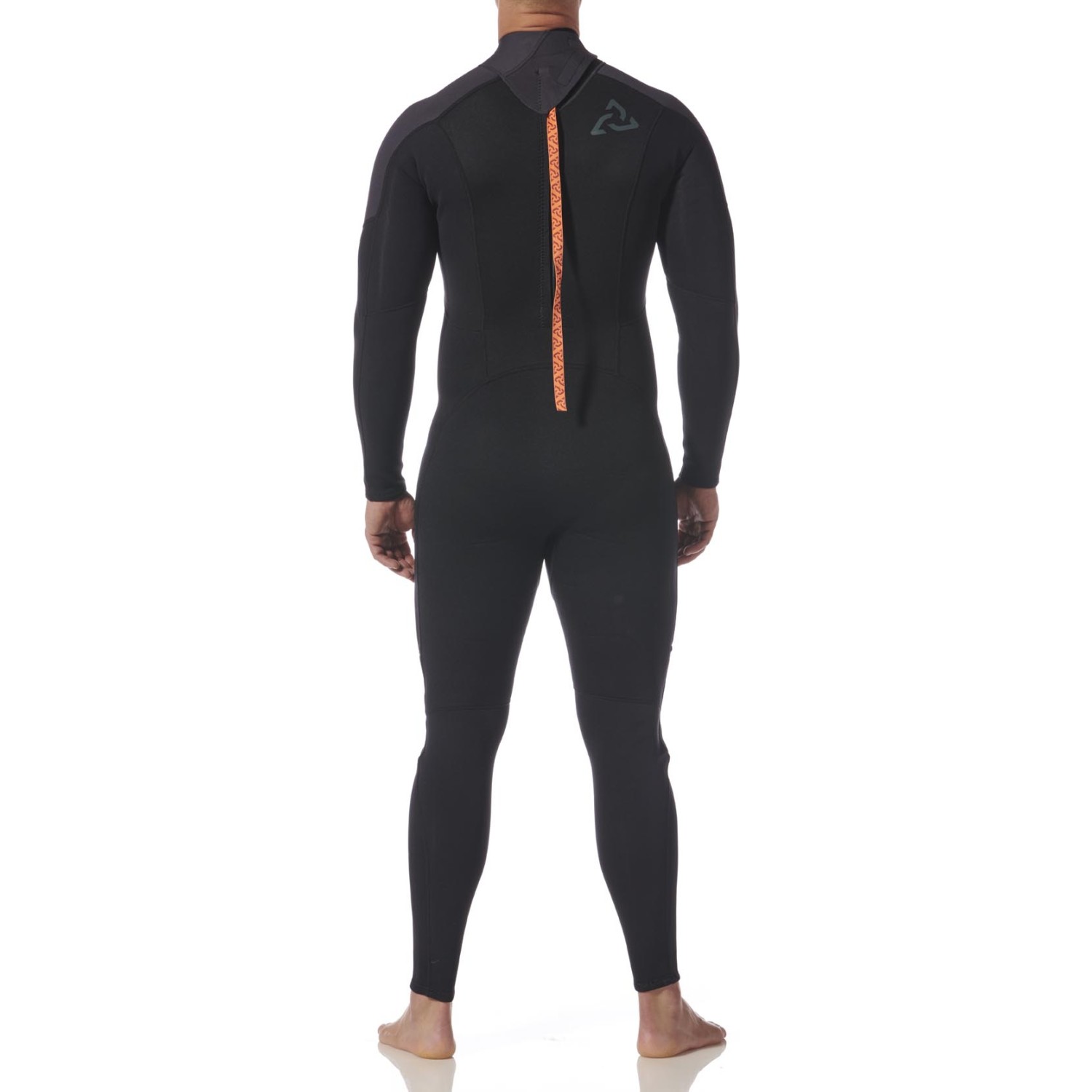 Typhoon Essential 3/2mm Back Zip Wetsuit 2027 - Black/Solar