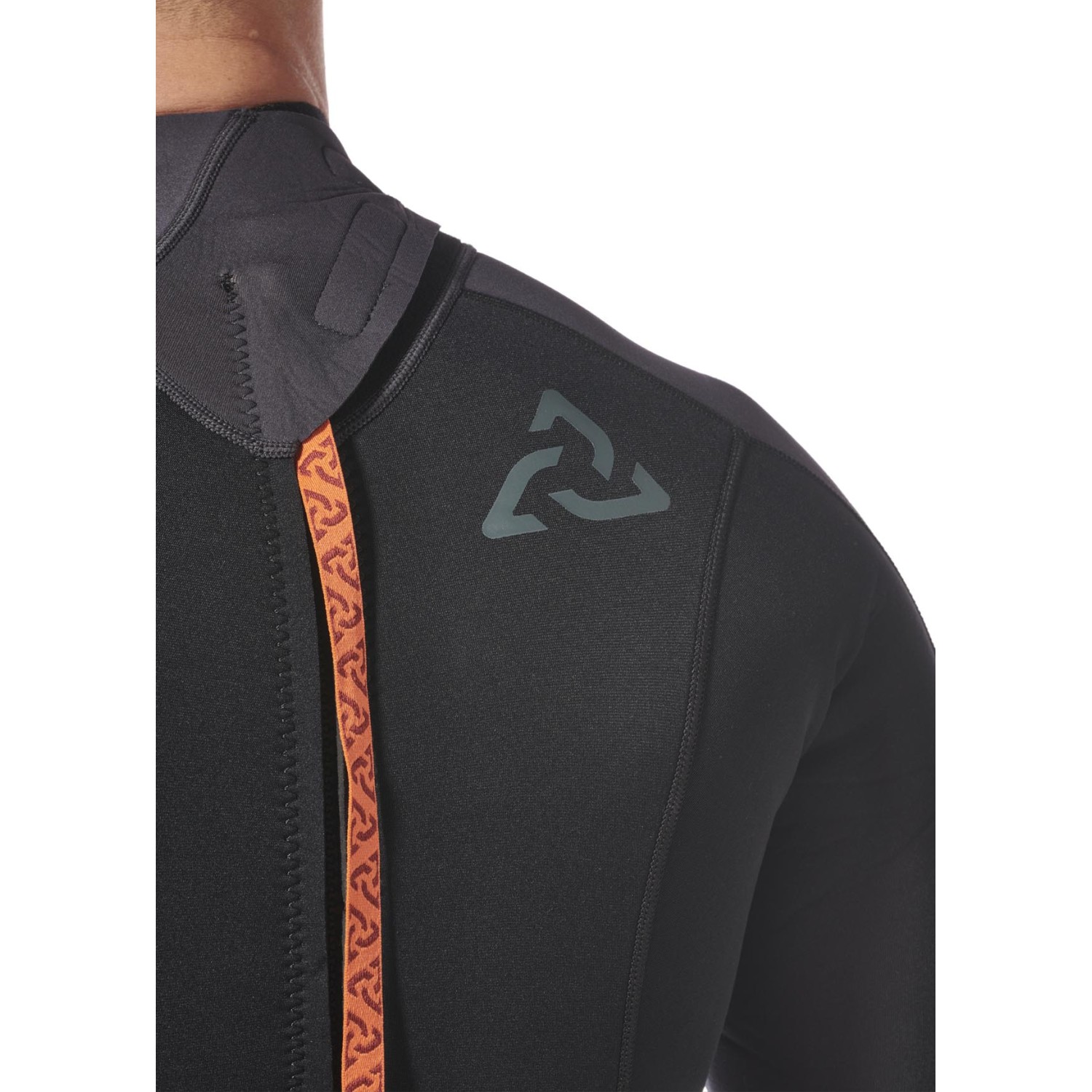Typhoon Essential 3/2mm Back Zip Wetsuit 2027 - Black/Solar