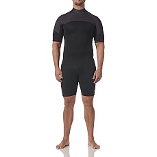 Typhoon Essential 3/2mm Shorty Wetsuit 2027 - Black/Solar