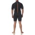 Typhoon Essential 3/2mm Shorty Wetsuit 2027 - Black/Solar