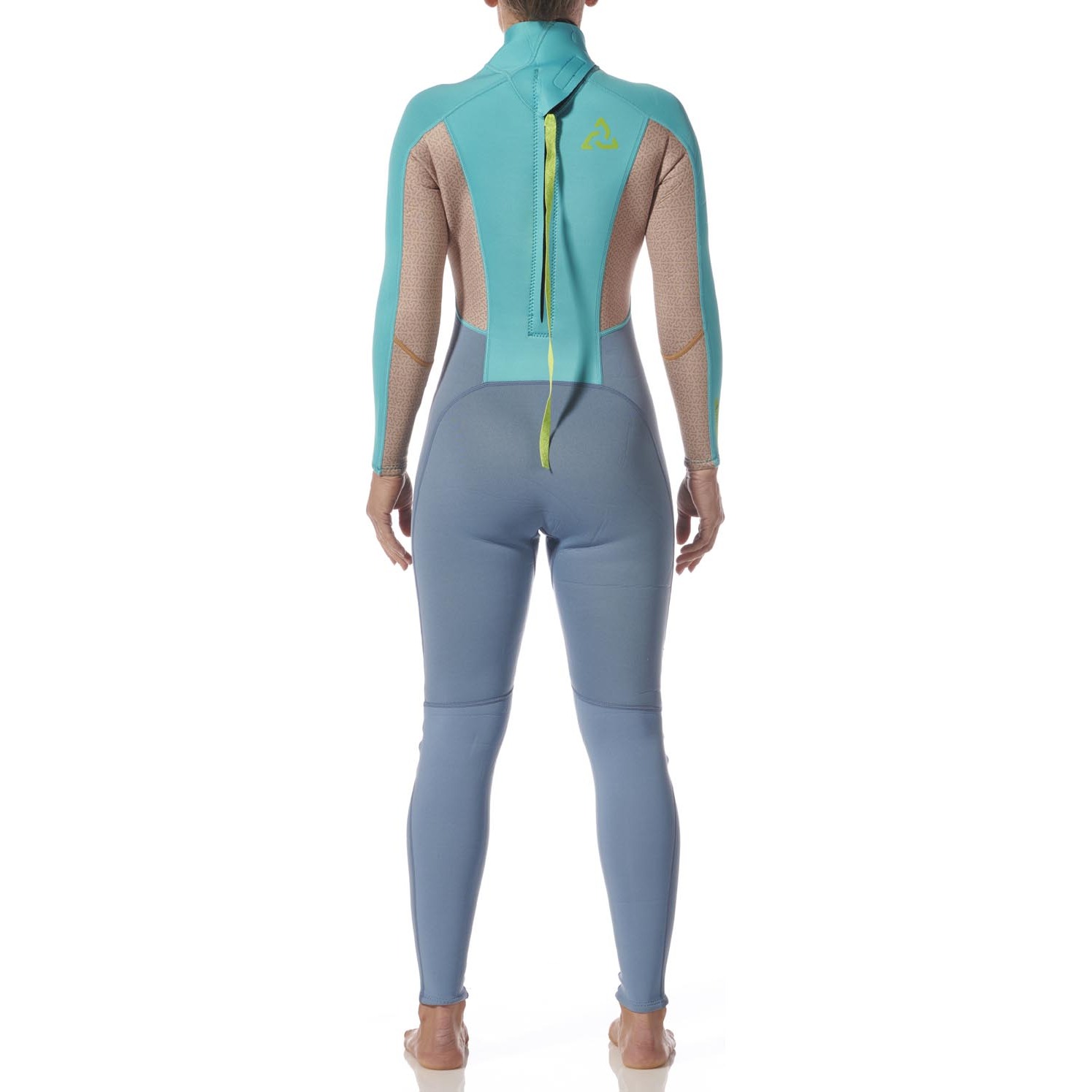 Typhoon Womens Essentia;l 3/2mm Backzip Wetsuit 2027 - Azure/Nimbus