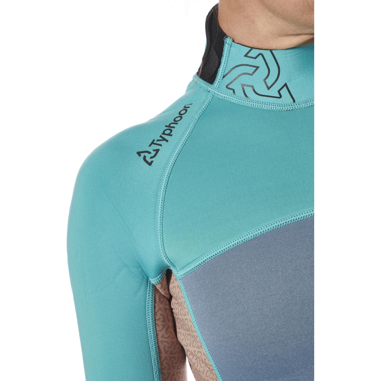 Typhoon Womens Essentia;l 3/2mm Backzip Wetsuit 2027 - Azure/Nimbus
