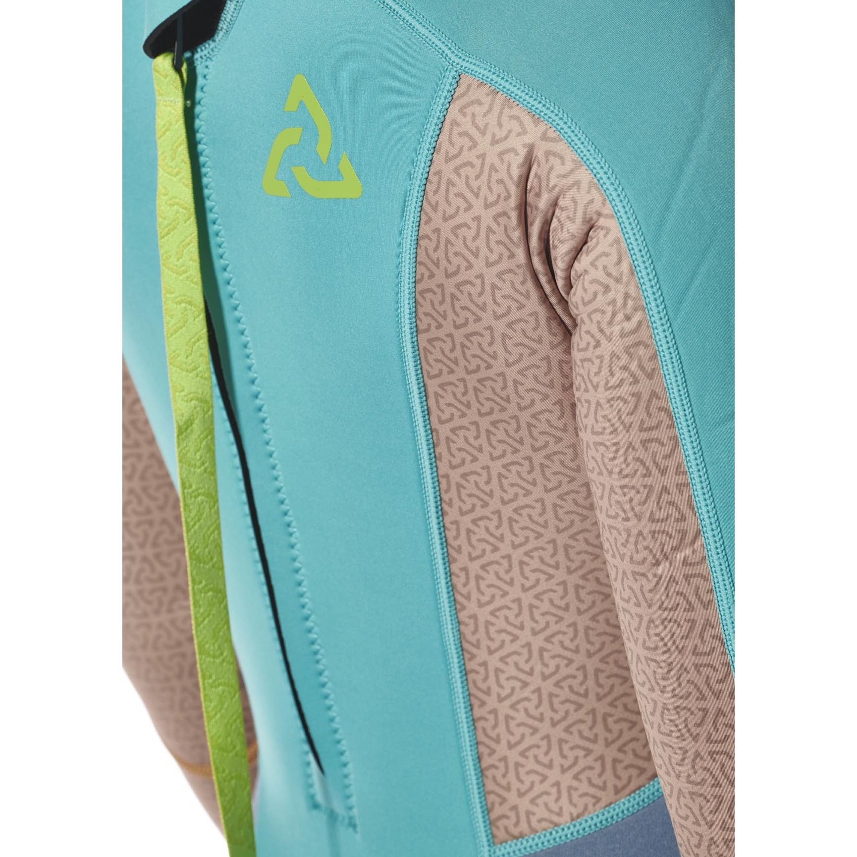 Typhoon Womens Essentia;l 3/2mm Backzip Wetsuit 2027 - Azure/Nimbus
