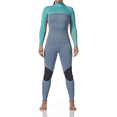 Typhoon Womens Essentia;l 3/2mm Backzip Wetsuit 2027 - Azure/Nimbus