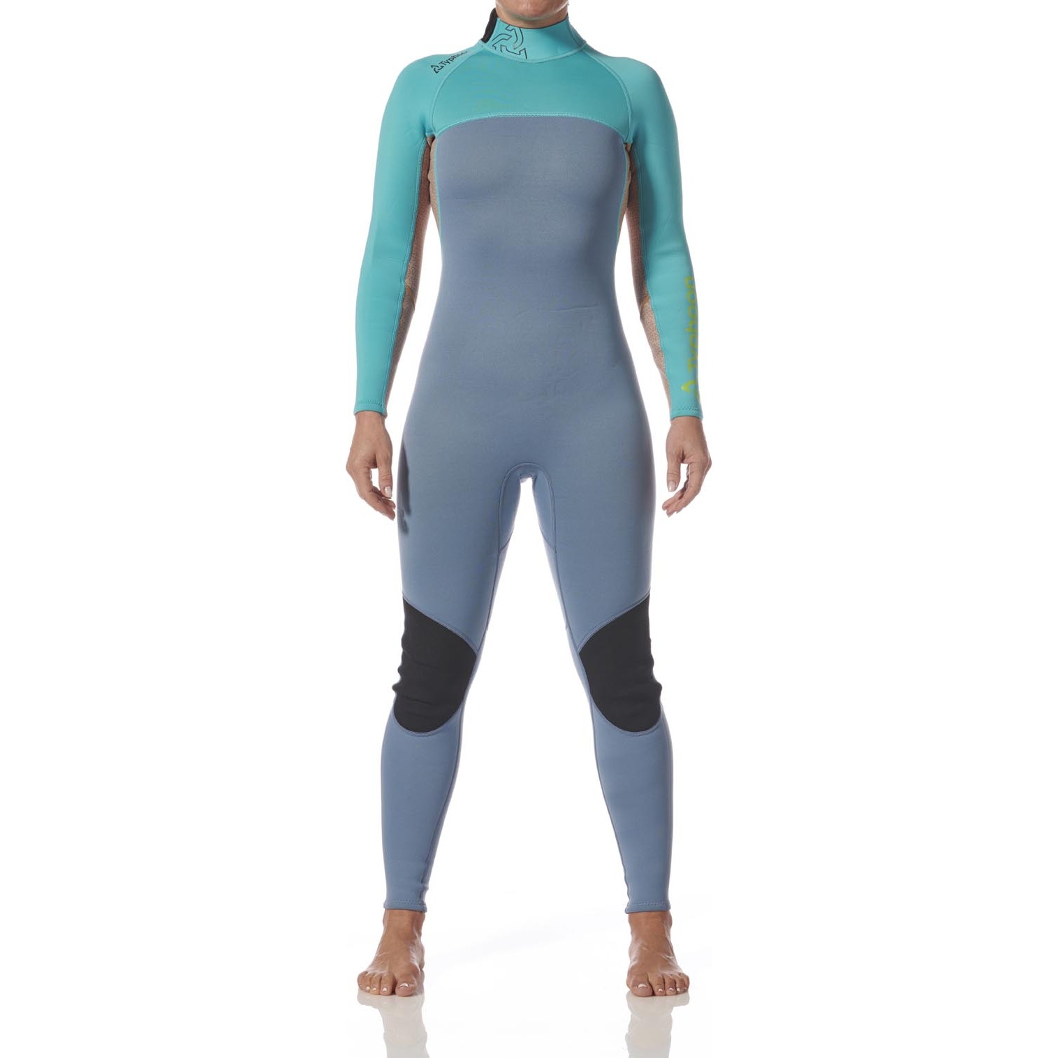 Typhoon Womens Essentia;l 3/2mm Backzip Wetsuit 2027 - Azure/Nimbus