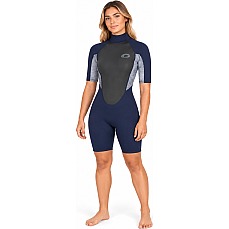 Typhoon Womens Storm3 3/2mm Shorty Wetsuit - Grey Marl 250896