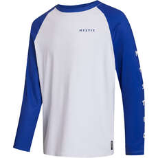 Mystic Bolt Rash Vest À Manches Longues 2024 - Blanc/bleu 240157