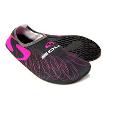 Sola Active Soles Lighweight Beach Shoes - Grey/Pink