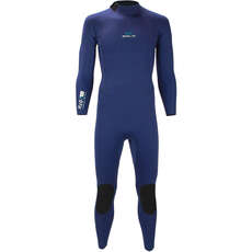 Sola H2O 4/3mm Back-Zip Fullsuit Wetsuit - Navy A1707