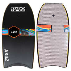 Alder 48" APEX-02 EPS Pro Bodyboard - Black/White