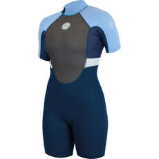 Alder Womens Impact 3/2mm Flatlock Shorty Wetsuit - Blue WS22WIS