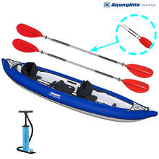 Aquaglide Chinook XP Tandem XL 3 Person Inflatable Kayak - Package Aquaglide Chinook XP Tandem XL 3 Person Inflatable Kayak - Package
