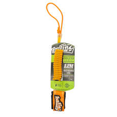 Balin Deluxe Coiled Bodyboard Wrist Leash - Orange Balin Deluxe Coiled Bodyboard Wrist Leash - Orange