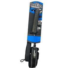 Balin Monster Coil SUP Knee Leash 10ft - Clear/Black