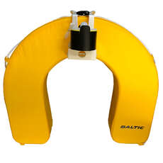 Baltic Horseshoe Lifebuoy with Safety Light and Rail Mount - Yellow