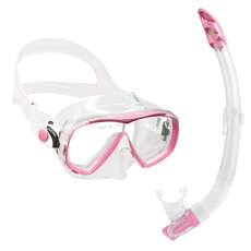Cressi Estrella Mask & Snorkel Set - Clear/Pink