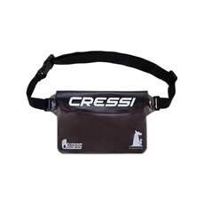 Cressi Kangaroo Pouch Waterproof Belt Pack Dry Pouch - Black