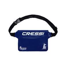Cressi Kangaroo Pouch Waterproof Belt Pack Dry Pouch - Navy Blue
