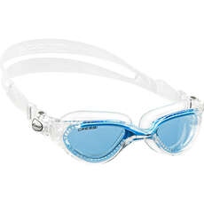 Cressi Flash Swimming Goggles - Clear/Blue