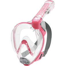 Cressi Duke Full Face Snorkelling Mask - Clear/Pink